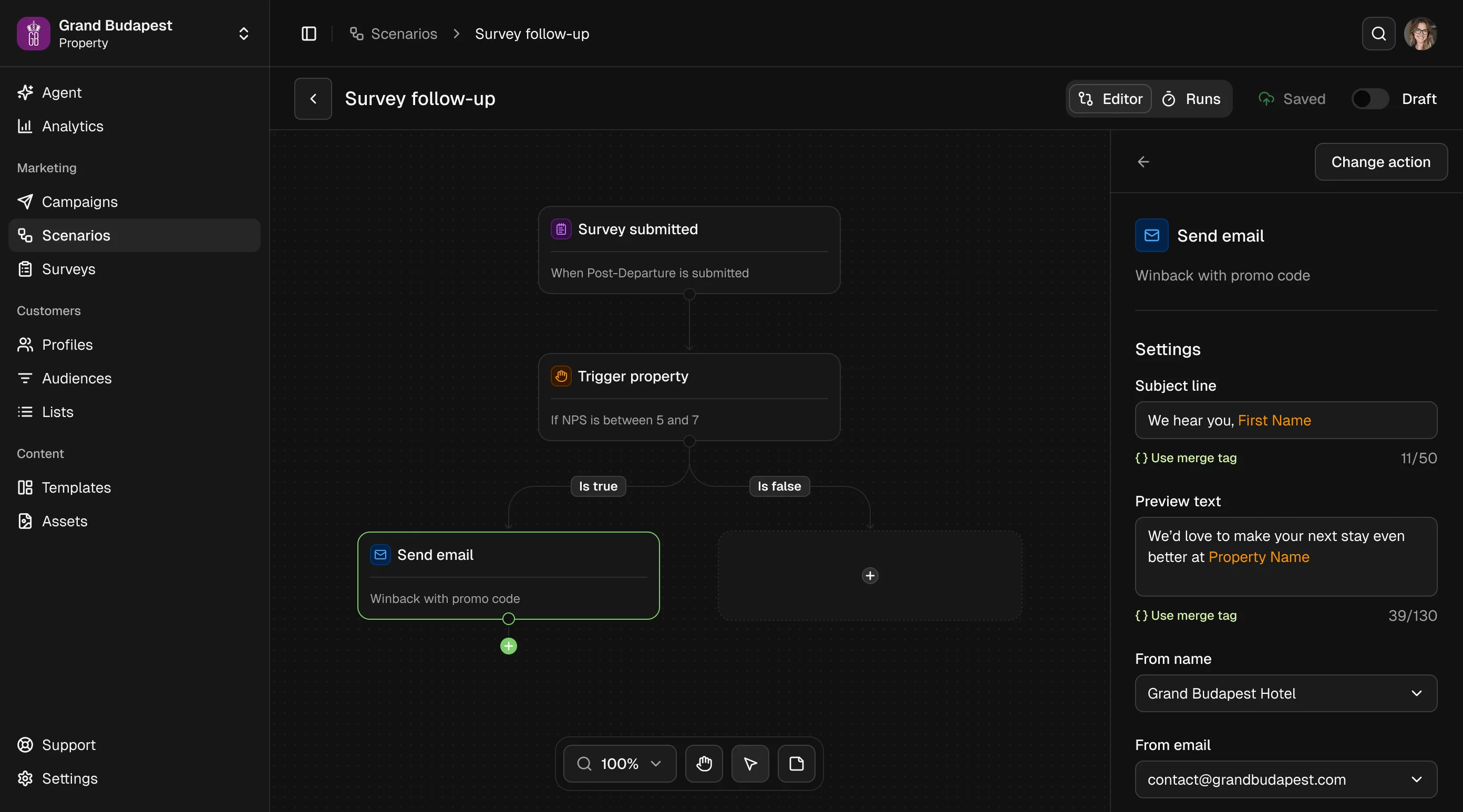 Automation product view